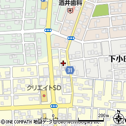 静岡県焼津市下小田152周辺の地図