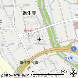 静岡県島田市番生寺226周辺の地図