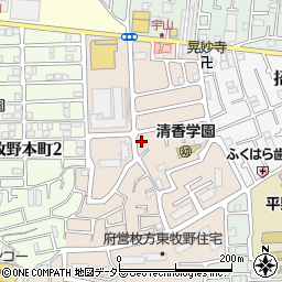 大阪府枚方市東牧野町25-1周辺の地図