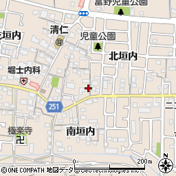 京都府城陽市富野北垣内74周辺の地図