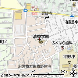 大阪府枚方市東牧野町25-26周辺の地図