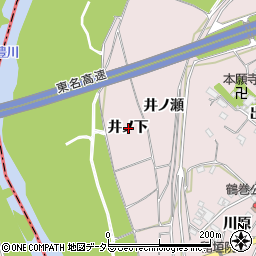 愛知県豊橋市賀茂町井ノ下周辺の地図