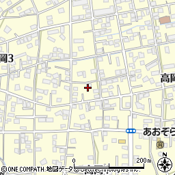 静岡県藤枝市高岡周辺の地図