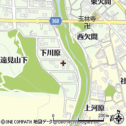 愛知県豊川市御油町下川原40周辺の地図