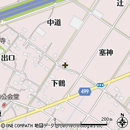 愛知県豊橋市賀茂町塞神周辺の地図