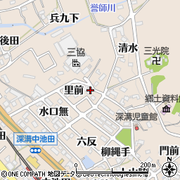 愛知県額田郡幸田町深溝里前9周辺の地図