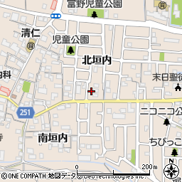 京都府城陽市富野北垣内63周辺の地図