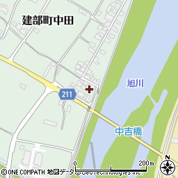 岡山県岡山市北区建部町中田696周辺の地図