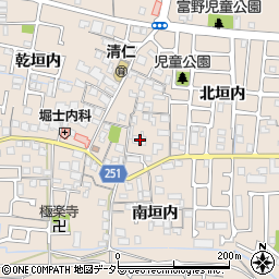 京都府城陽市富野北垣内97周辺の地図