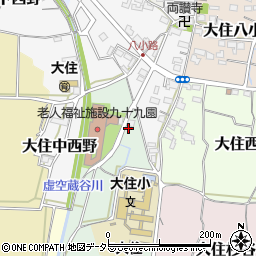 京都府京田辺市大住池平94周辺の地図