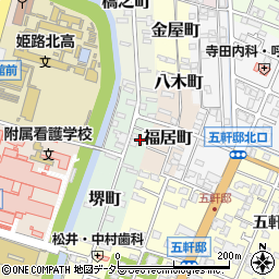 兵庫県姫路市竹田町23周辺の地図