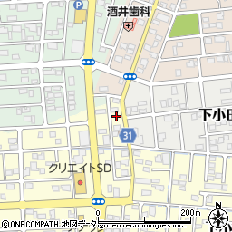 静岡県焼津市下小田152-2周辺の地図