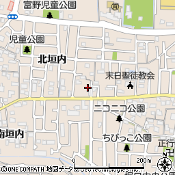 京都府城陽市富野北垣内51周辺の地図