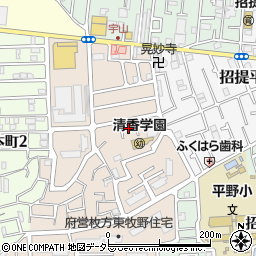 大阪府枚方市東牧野町25周辺の地図