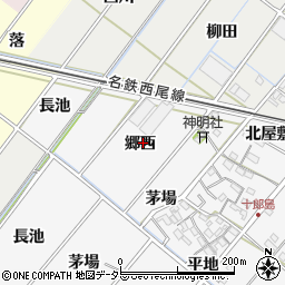愛知県西尾市十郎島町周辺の地図