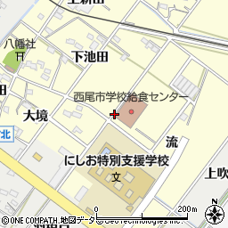 愛知県西尾市須脇町周辺の地図