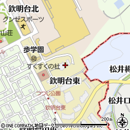 京都府八幡市欽明台東90周辺の地図