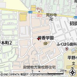 大阪府枚方市東牧野町25-9周辺の地図