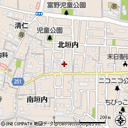 京都府城陽市富野北垣内63-9周辺の地図