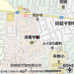 大阪府枚方市東牧野町25-41周辺の地図