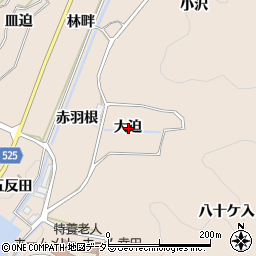 愛知県額田郡幸田町深溝大迫周辺の地図