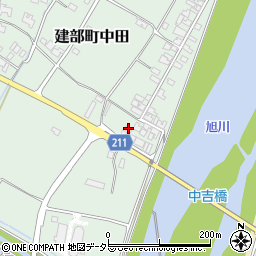 岡山県岡山市北区建部町中田701周辺の地図