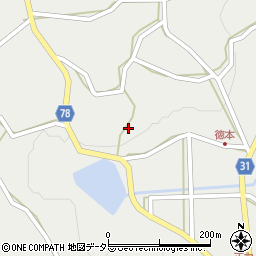 岡山県加賀郡吉備中央町上竹4002周辺の地図