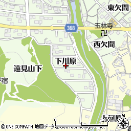 愛知県豊川市御油町下川原47周辺の地図