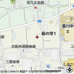 〒567-0054 大阪府茨木市藤の里の地図