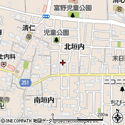 京都府城陽市富野北垣内65周辺の地図