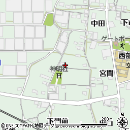 愛知県蒲郡市神ノ郷町（御開塔）周辺の地図