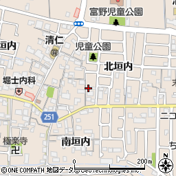 京都府城陽市富野北垣内69周辺の地図