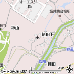 愛知県豊橋市賀茂町新田下周辺の地図