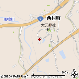 島根県浜田市西村町1232周辺の地図