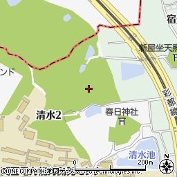 大阪府茨木市清水2丁目周辺の地図