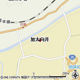 三重県亀山市加太向井周辺の地図
