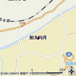 三重県亀山市加太向井周辺の地図