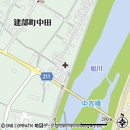 岡山県岡山市北区建部町中田657周辺の地図