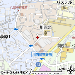 兵庫県川西市丸の内町4周辺の地図
