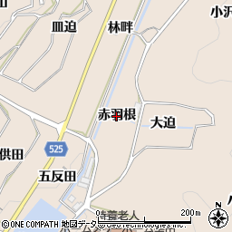 愛知県幸田町（額田郡）深溝（赤羽根）周辺の地図
