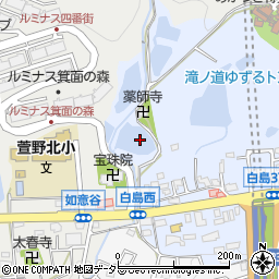 大宮寺池周辺の地図