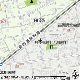 静岡県藤枝市高洲8-10周辺の地図