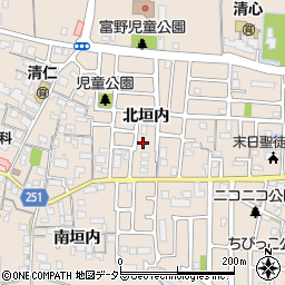 京都府城陽市富野北垣内62-30周辺の地図