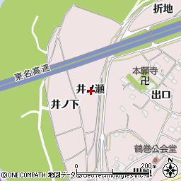 愛知県豊橋市賀茂町井ノ瀬周辺の地図