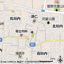 京都府城陽市富野北垣内93周辺の地図