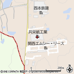 共栄紙工業三木工場周辺の地図