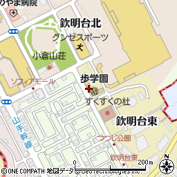 歩学園周辺の地図