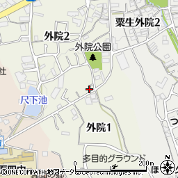 大阪府箕面市外院2丁目2-2周辺の地図