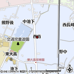 愛知県知多郡武豊町東大高酉首周辺の地図