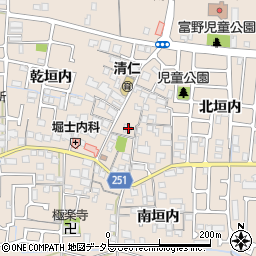 京都府城陽市富野北垣内95周辺の地図